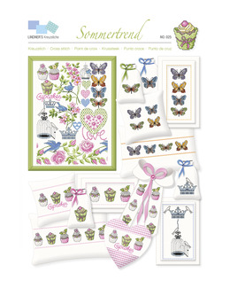 Korsstygnsmönster Cupcake