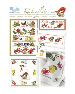 Korsstygnsmönster Kräftor