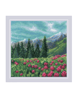 Broderikit Tavla Bergsblomster