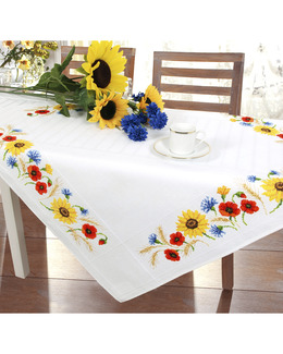 Broderikit Duk Vildblomster
