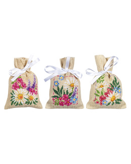 Broderikit Doftpåsar Vårblomster 3-P
