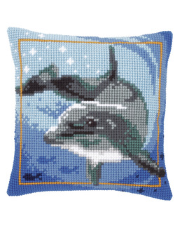 Broderikit Kudde Delfin