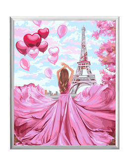 Paint By Numbers Pink In Paris
