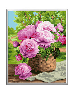 Paint By Numbers Garden Basket