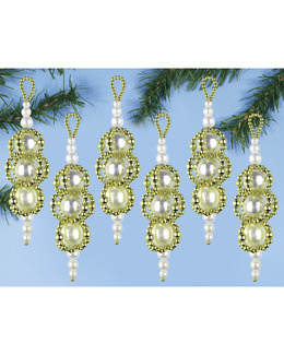 Julgranshänge Pärldroppar 6-pack