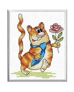 Broderikit Tavla Blomsterlycka