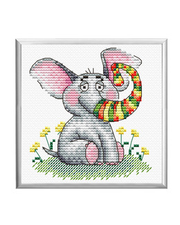 Broderikit Tavla Elefanten