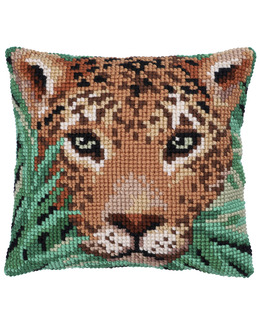 Broderikit Kudde Leopard