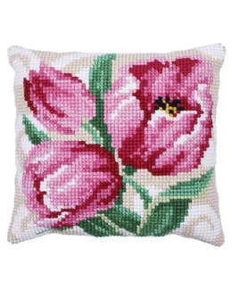 Broderikit Kudde Tulpaner