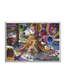 Broderikit Tavla Hund Picasso 2
