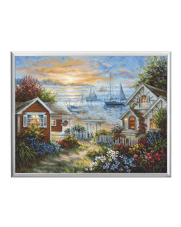 Broderikit Tavla Sjöutsikt