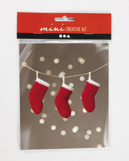 Pysselset Virkning Julstrumpa