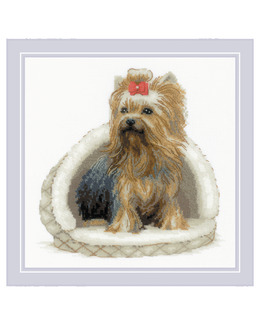 Broderikit Tavla Yorkshireterrier
