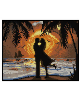 Diamond Painting Romantisk solnedgång