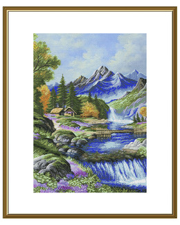 Broderikit Tavla Floden