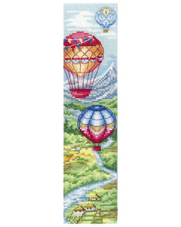 Broderipakke Bokmerke Luftballong Strikking, pynt, garn og strikkeoppskrifter