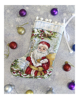 Broderikit Julstrumpa Jultomte