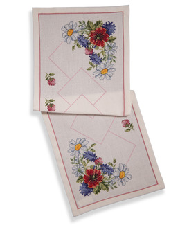 Broderikit Löpare Midsommarblommor