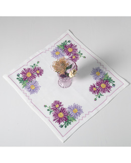 Broderikit Duk Blommor