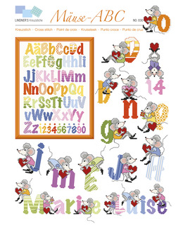 Korsstygnsmönster Möss