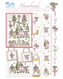 Korsstygnsmönster Kaniner