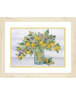 Broderikit Tavla Citron Träd