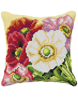Broderikit Kudde Blomster