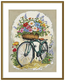 Broderikit Tavla Blomstertur