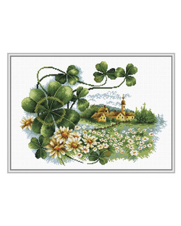 Broderikit Tavla Blomster Byn