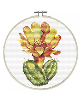 Broderikit Tavla Yellow Cactus