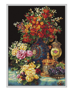 Broderikit Tavla Classic Flowers