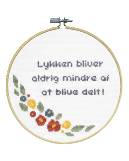 Broderikit Tavla Vill vara Snäll