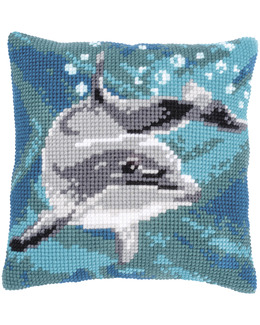 Broderikit Kudde Delfin