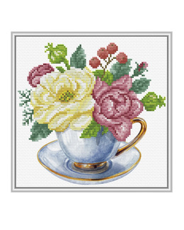 Broderikit Tavla Blue Cup