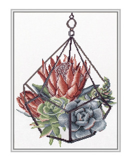 Broderikit Tavla Blommor