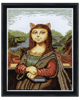 Broderikit Tavla Meow Lisa