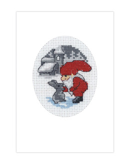 Broderikit Kort Nissen & Kanin