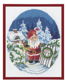 Broderikit Tavla Tomten Hälsar