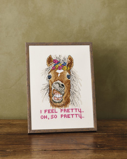 Broderikit Tavla I feel Pretty