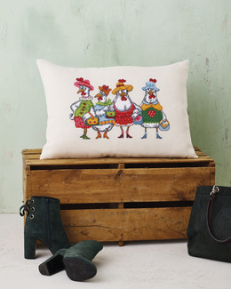 Broderikit Kudde Chicks