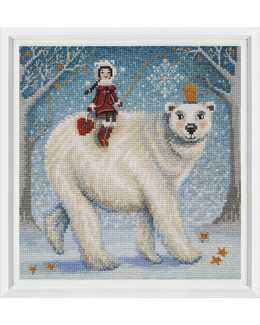 Broderikit Tavla Isbjörnen