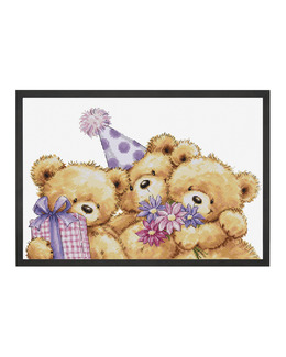 Broderikit Tavla Födelsedagskram