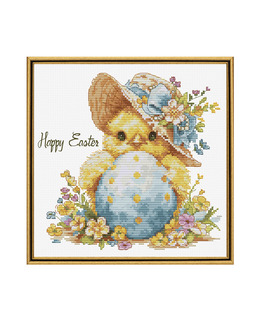 Broderikit Tavla Happy Easter