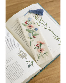Broderikit Bokmärke Blomster