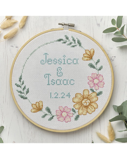 Broderikit Tavla Bröllopsdatum