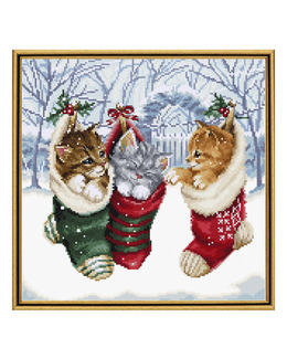 Broderikit Tavla Tre Julkatter