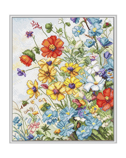 Broderikit Tavla Viltblomster