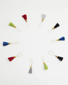 Stickmarkörer med tofsar - 10 st