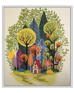 Broderikit Tavla Skogen