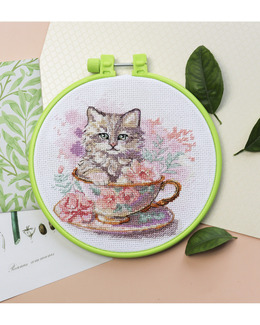 Broderikit Tavla Söt Katt